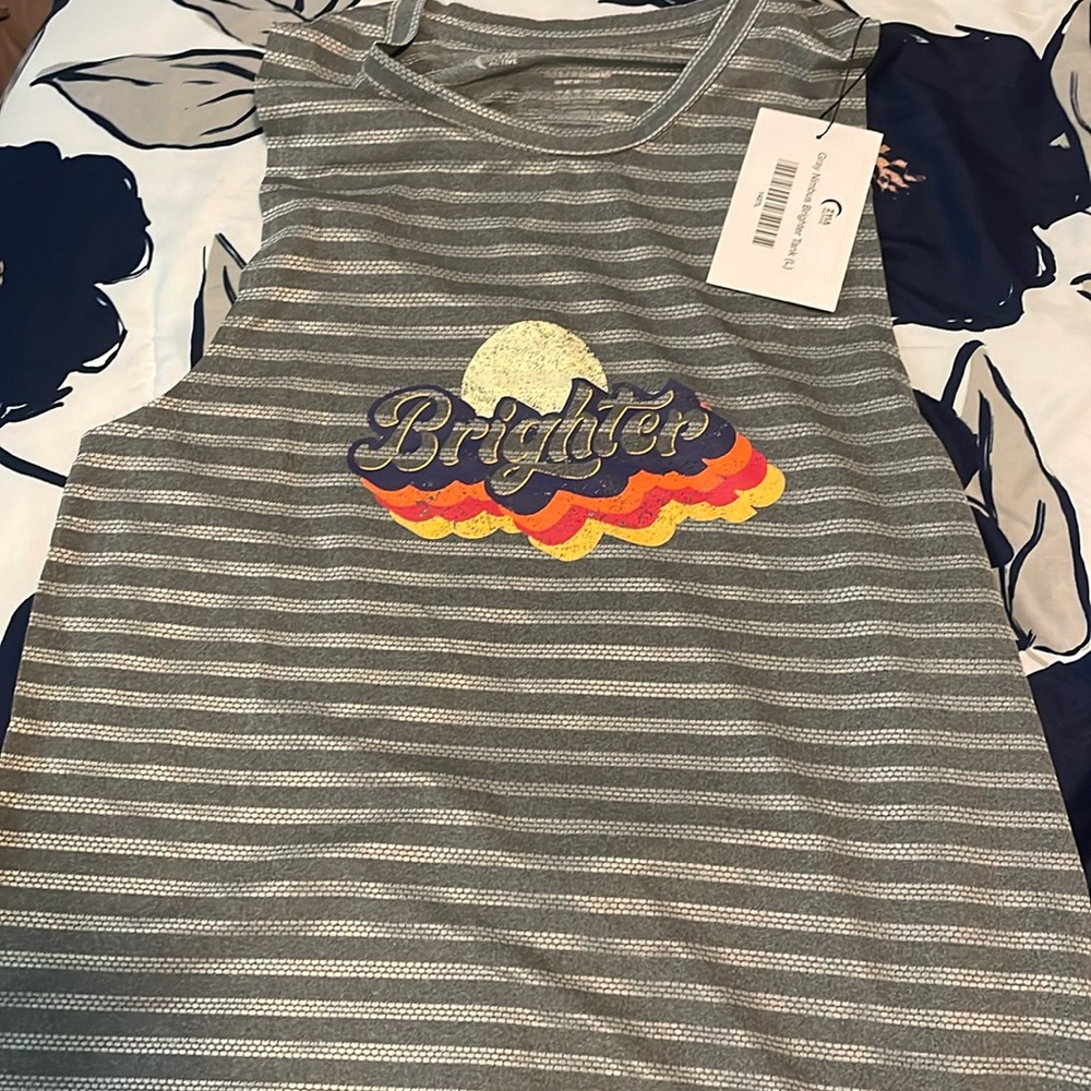 Zyia grey Brighter tank size Large NWT.